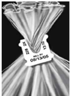 Kwik Lok White Plastic Bag Closure -- 60000 Per Case