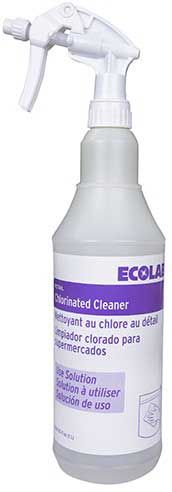 Kay High Density Polyethylene Chlorinated Cleaner Spray Bottle, 32 Ounce -- 3 Per Case