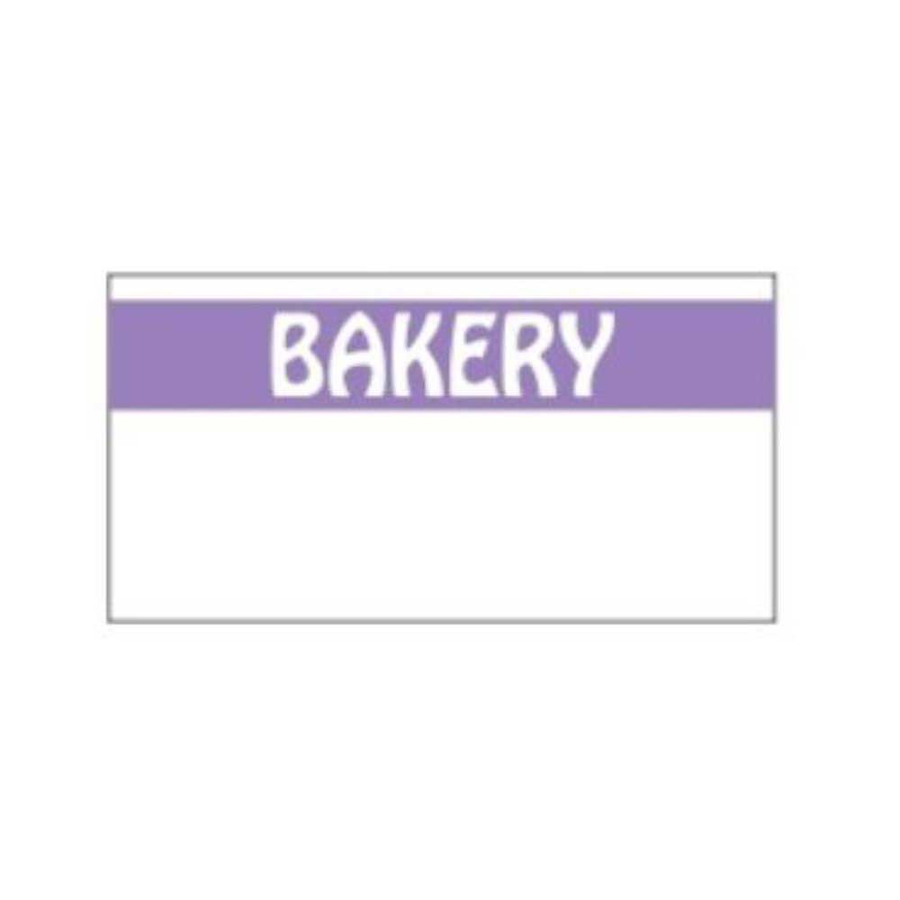 Monarch 1110 Purple White Fuschia Bakery Label -- 17000 Per Case
