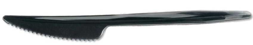 Max Packaging Polystyrene Black Extra Heavyweight Oriented Wrapped Knife -- 1000 Per Case