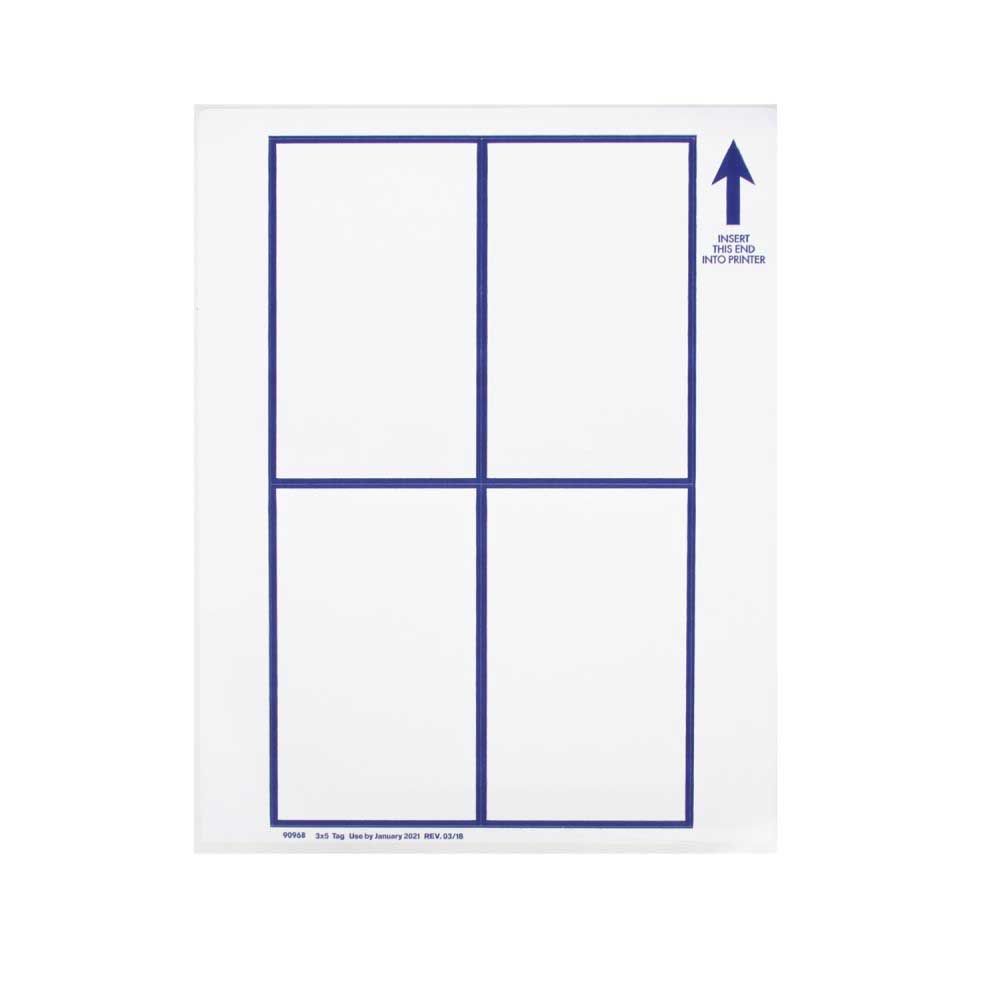 Kleenguard Small White Paper Hang Tag, 3 X 5 Inch -- 250 Per Case