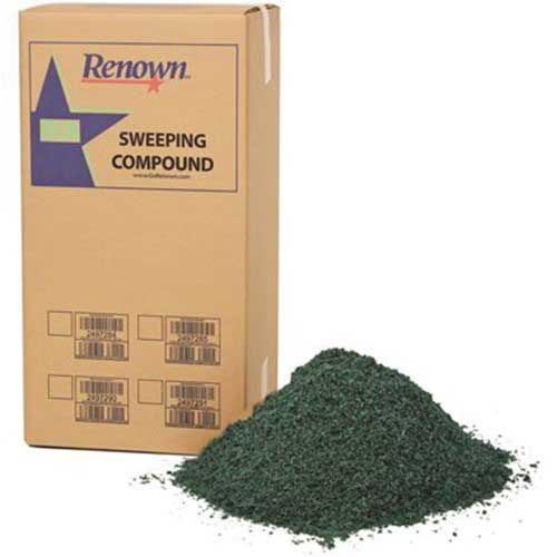 Clean Sweep Non-sanded Oil Base Granular Green Sweeping Compound Without Grit, 50 Pound