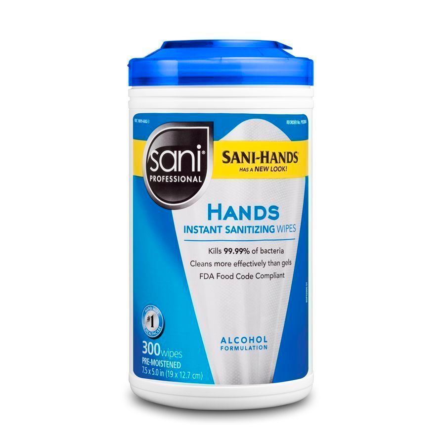 Sani Professional Sani-hands Instant Sanitizing Wipes, 300 Count -- 1800 Per Case