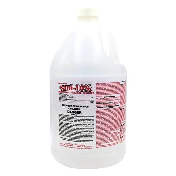 Chemcor Chemical Sani 10 Percent Sanitizer, 1 Gallon -- 4 Per Case