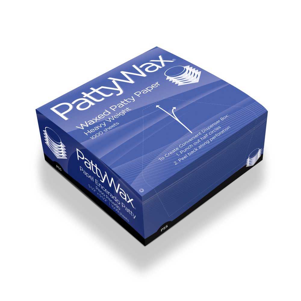 Pac Paper White Waxed Patty Paper, 6 X 6 Inch -- 10000 Per Case
