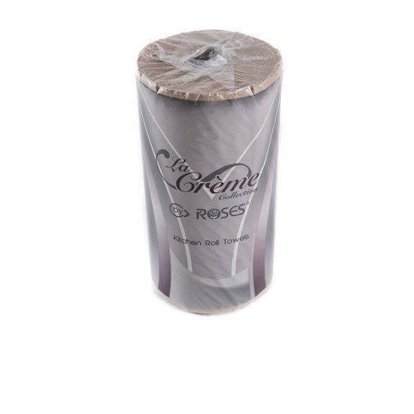 Roses La Creme Collection Natural Kitchen Roll Towel Sheet, 11 X 8.8 Inch -- 12 Per Case