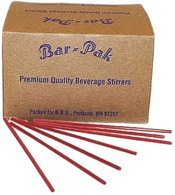 Cell-o-core Red Collins Straw, Unwrapped, 8 Inch -- 5000 Per Case