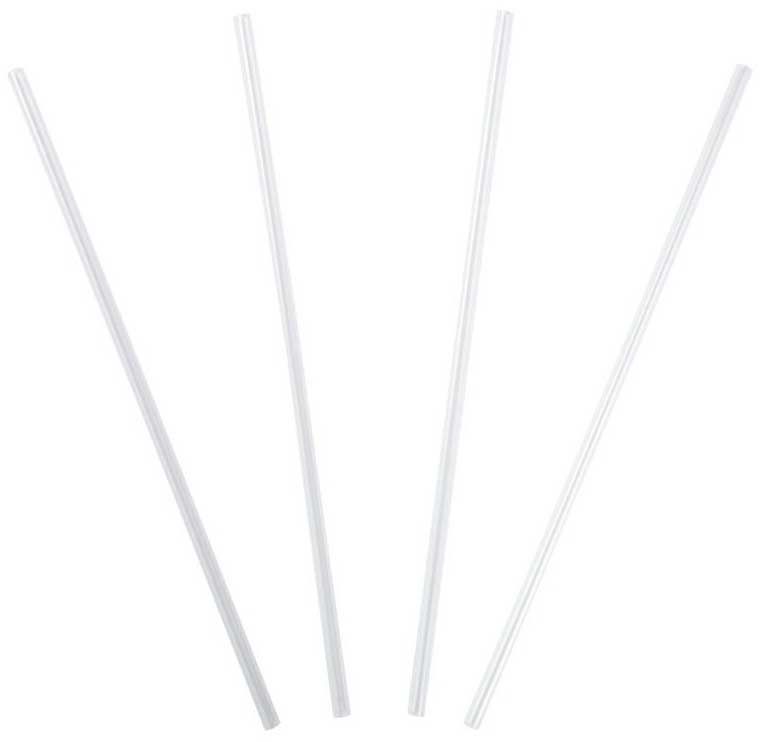 Cell-o-core Clear Cylindrical Shape Unwrapped Jumbo Straw, 10.25 Inch -- 12000 Per Case
