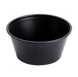 Bunzl Prime Source Pete Black Lid For 4 Ounce Portion Cup -- 2500 Per Case