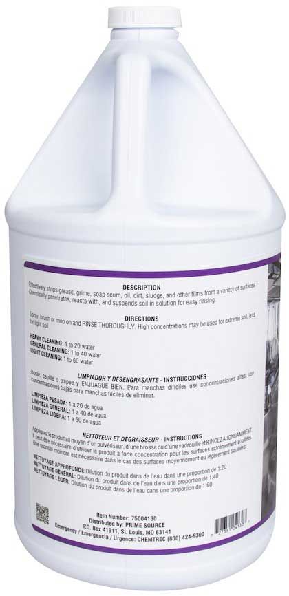 Prime Source Tuf Duty Degreaser, 1 Gallon -- 4 Per Case
