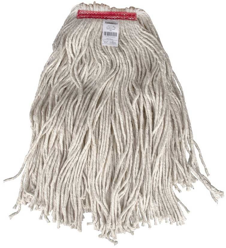 Prime Source White 4 Ply Number 32 Cut End Cotton Wet Mop With 1 1/4 Inch Headband