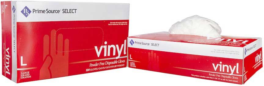 Prime Source Large Powder Free 3 Mil Clear Vinyl Gloves -- 1000 Per Case