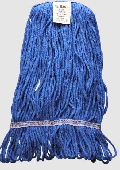 Zephyr Large Blue Loop Narrow Band Mop -- 12 Per Case