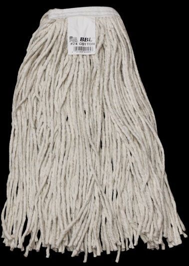 Zephyr Number 20 1.25 Inch Plain Poly Headband Bbl Cotton Cut End Wet Mophead -- 12 Per Case