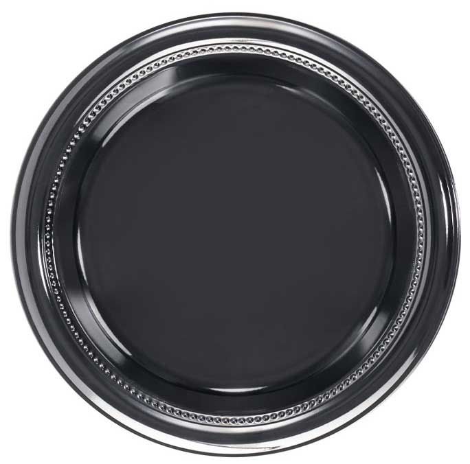 Darnel High Impact Black Plate And Bowl, 9 Inch -- 500 Per Case