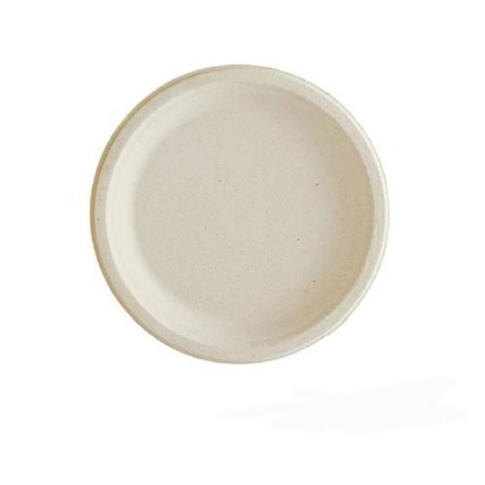 Premier Essential Kraft Paper Round Molded Fiber Plate, 6 Inch -- 1000 Per Case