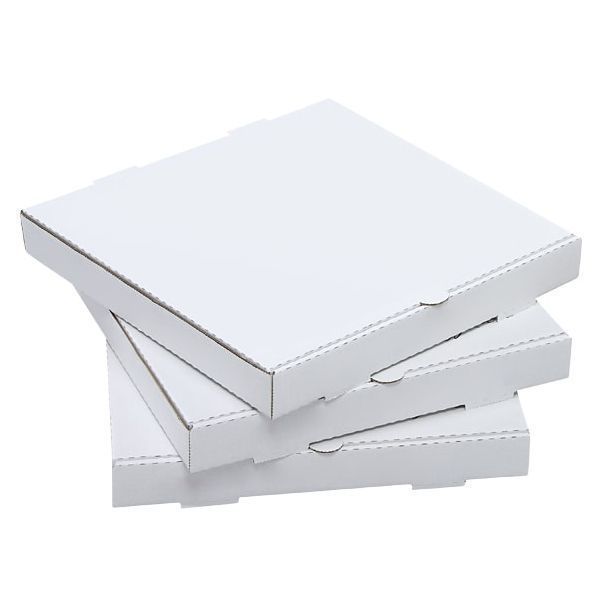 W Packaging White Kraft Paper 2 Inch Deep B Flute Pizza Box, 29.5 X 14.5 X 5.75 Inch -- 50 Per Case