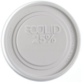 Eco-products Ecolid 25 Percent Recycled Content 8 Ounce Food Container Lid Only -- 1000 Per Case