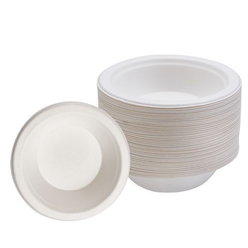 Teh Tung Morex Bamboo Mix White Bagasse Molded Fiber Round Bowl, 16 Ounce -- 1000 Per Case