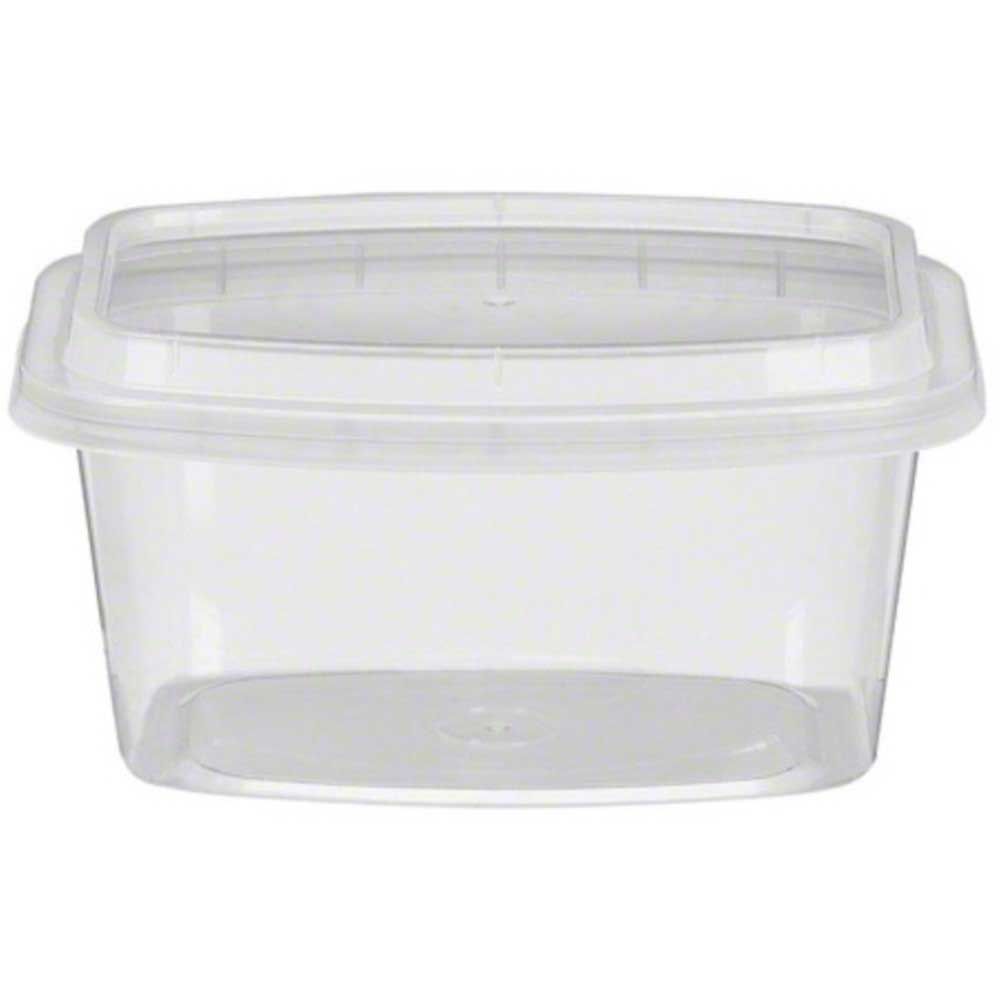 Cube Packaging Clear Plastic Rectangular Food Container, 16 Ounce -- 400 Per Case