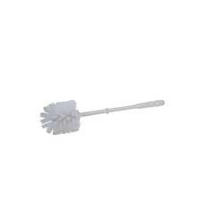 Janico White Plastic Handle Polypropylene Bristle Toilet Brush, 14 Inch -- 24 Per Case