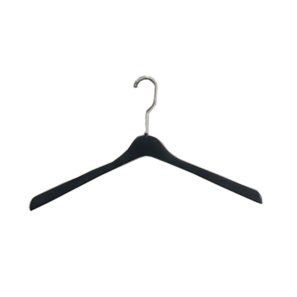 Sewing Collection Black Plastic New Coat Hanger, 19 Inch -- 100 Per Case