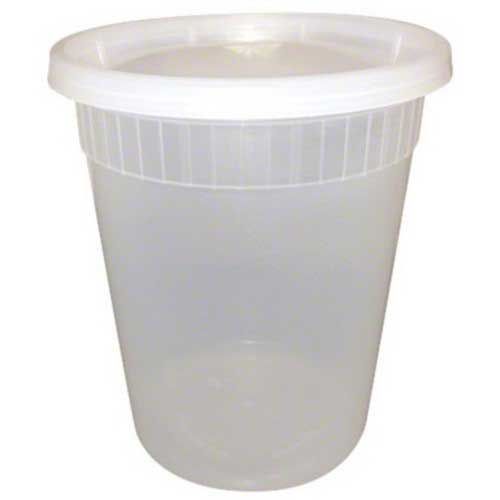 Tripak Clear Polyethylene Terephthalate Soup Container With Lid, 32 Ounce -- 240 Per Case
