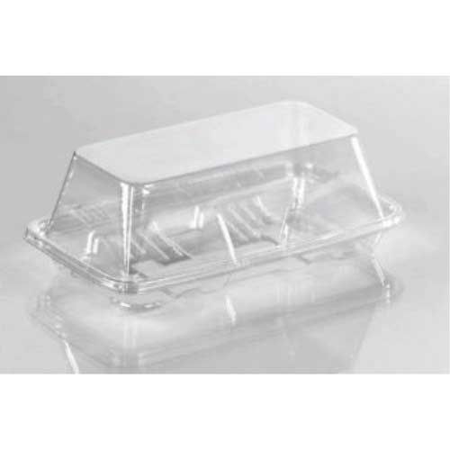 Lacerta Clear Polyethylene Terephthalate Small Hoagie Container, 6 Inch -- 252 Per Case