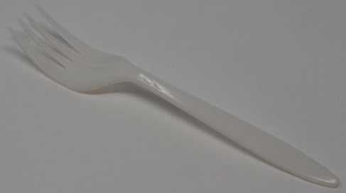 Greensaver White Polypropylene Medium Weight Fork, Bulk Pack, 6 Inch -- 1000 Per Case