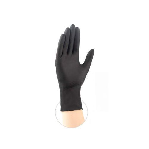Safehand Nitrile Black Large Powder Free Medical Grade Gloves -- 1000 Per Case