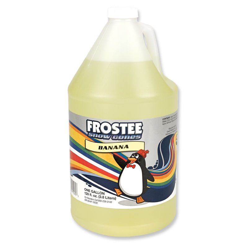Frostee Banana Snow Cone Syrup, 1 Gallon -- 4 Per Case