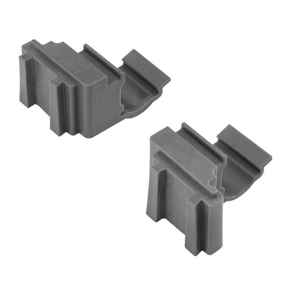 Cambro Camshelving Basics Plus Brushed Graphite Corner Connector Set For 4 Shelves -- 8 Set Per Case