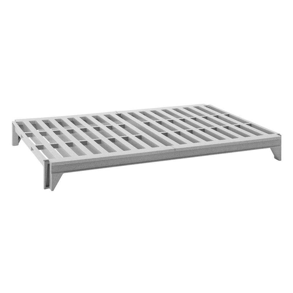 Cambro Camshelving Premium Speckled Gray Polypropylene Single Vented Shelf Kit, 21 X 24 Inch