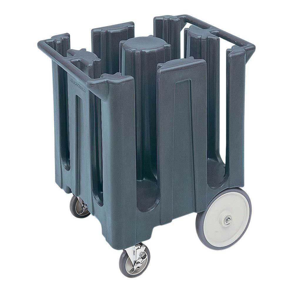 Cambro Granite Gray Poker Chip Style Non Adjustable Dish Caddy For 8 1/4 Inch Round Plates, 28 3/4 X 23 3/4 X 32 Inch