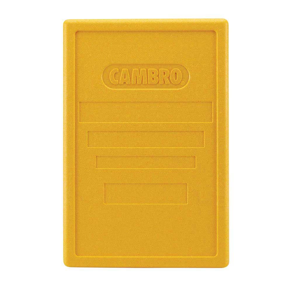 Cambro Yellow Lid For Cam Gobox Insulated Top Loading Food Pan Carrier, 23.6 X 15.7 X 1.3 Inch