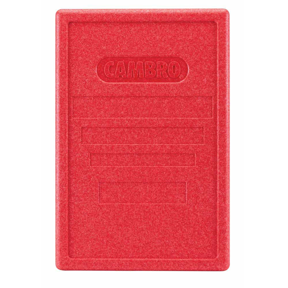 Cambro Red Lid For Cam Gobox Insulated Top Loading Food Pan Carrier, 23.6 X 15.7 X 1.3 Inch