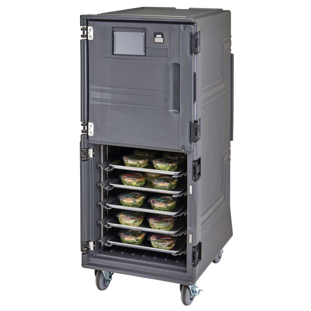 Cambro Pro Cart Ultra Charcoal Gray Tall 110v Electric Top Hot/bottom Cold Food Holding And Transport Cabinet With Security Package