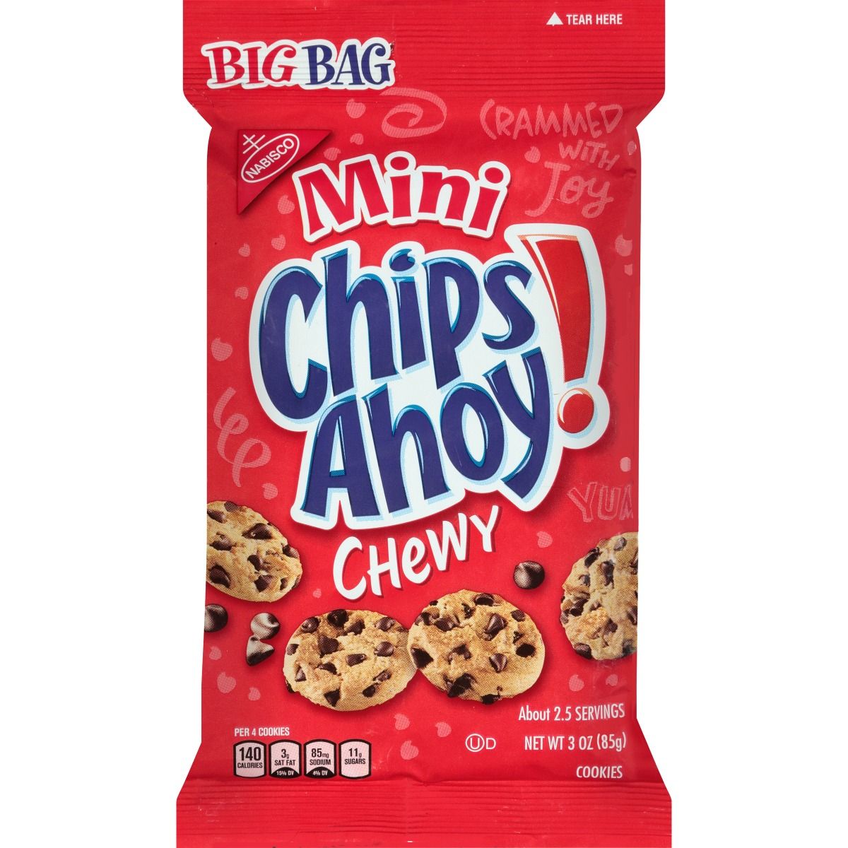 Chips Ahoy Mini Chewy Cookies, 3 Ounce -- 12 Per Case
