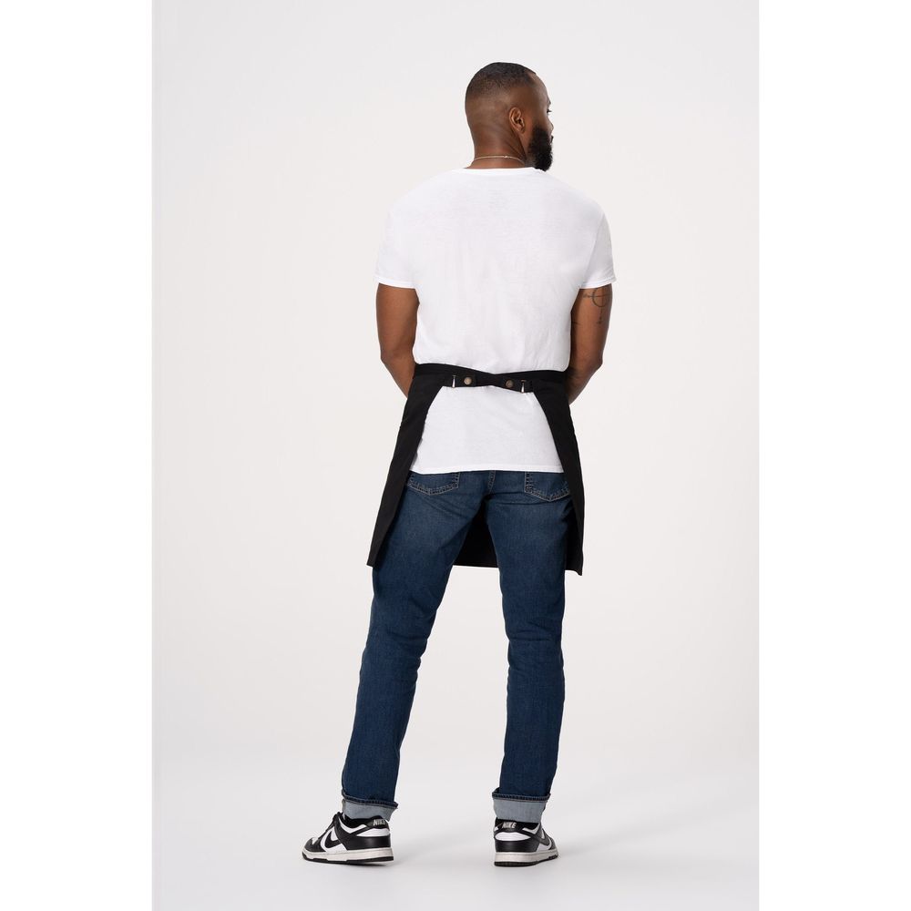 Chef Works Black Lockharte Half Bistro Canvas Apron For Unisex, 19 Inch Long X 31.5 Inch Wide