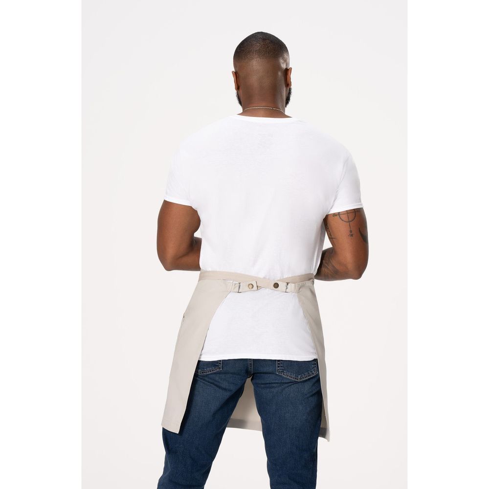 Chef Works Ecru Lockharte Half Bistro Canvas Apron For Unisex, 19 Inch Long X 31.5 Inch Wide