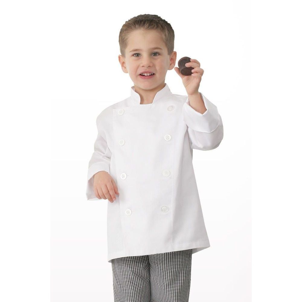 Chef Works White Extra Small Kids Chef Coat For Unisex