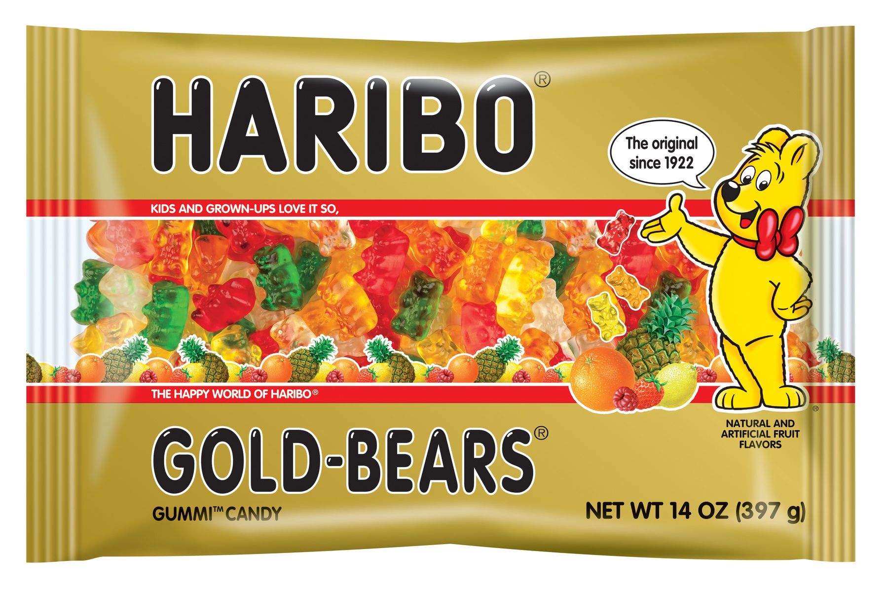 Haribo Goldbearss Gummy Candy, 14 Ounce -- 12 Per Case