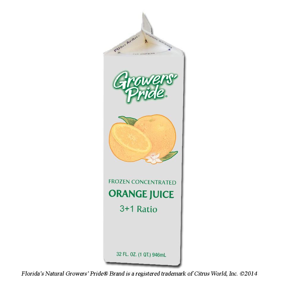 Growers Pride Orange Juice Frozen Concentrate, 32 Ounce -- 12 Per Case