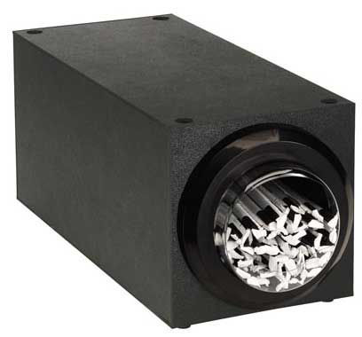 Dispense-rite Countertop Black Polystyrene Stackable Straw Dispensing Cabinet