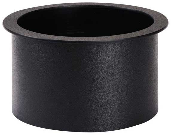 Dispense-rite Black Polystyrene Large Drop-in Trash Chute