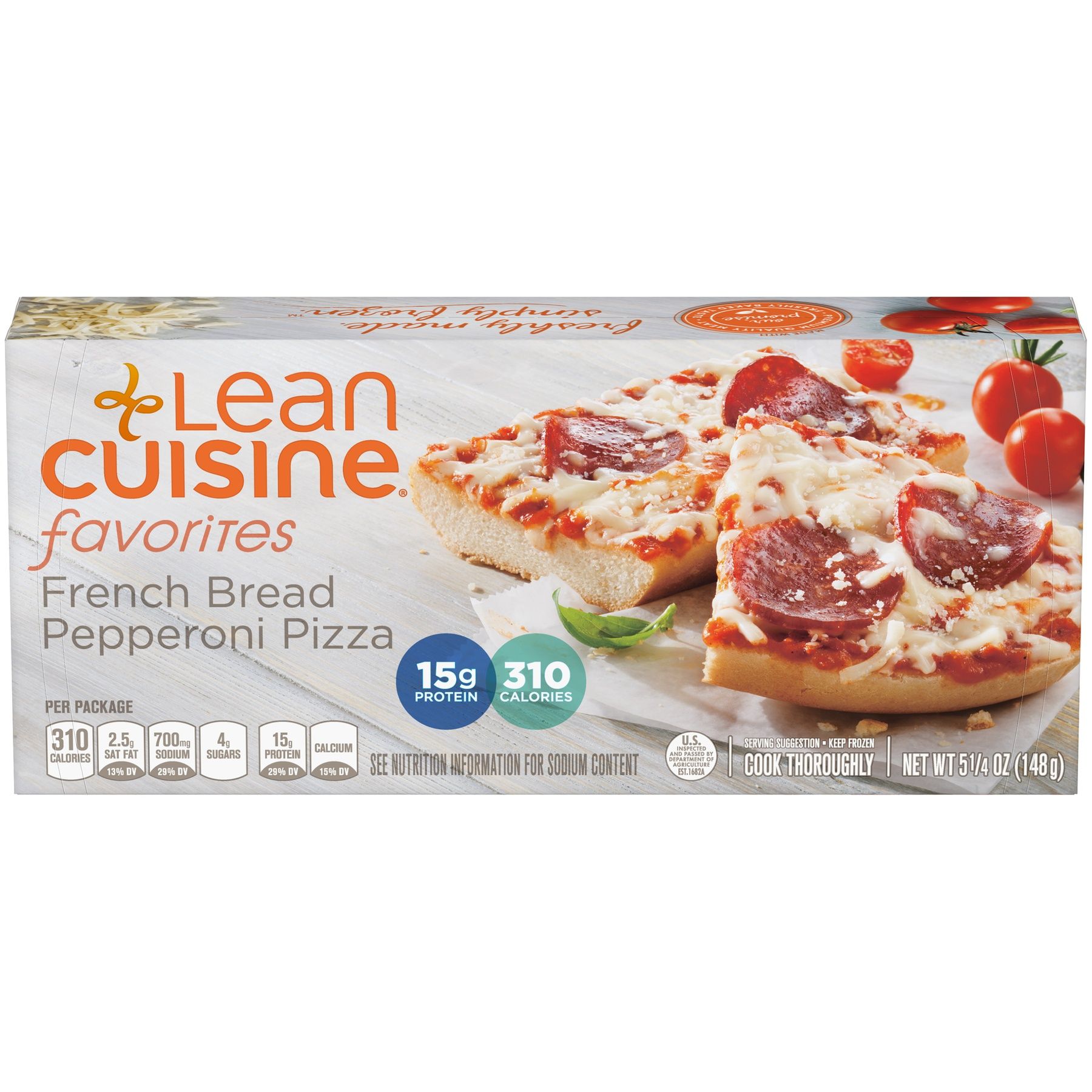 Lean Cuisine Casual Eating Pepperoni French Bread Pizza, 5.25 Ounce -- 12 Per Case