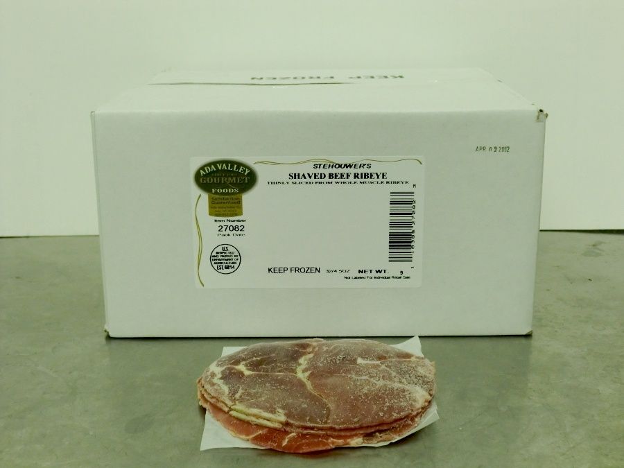 Ada Valley Shaved Beef Ribeye, 4 Ounce -- 36 Per Case