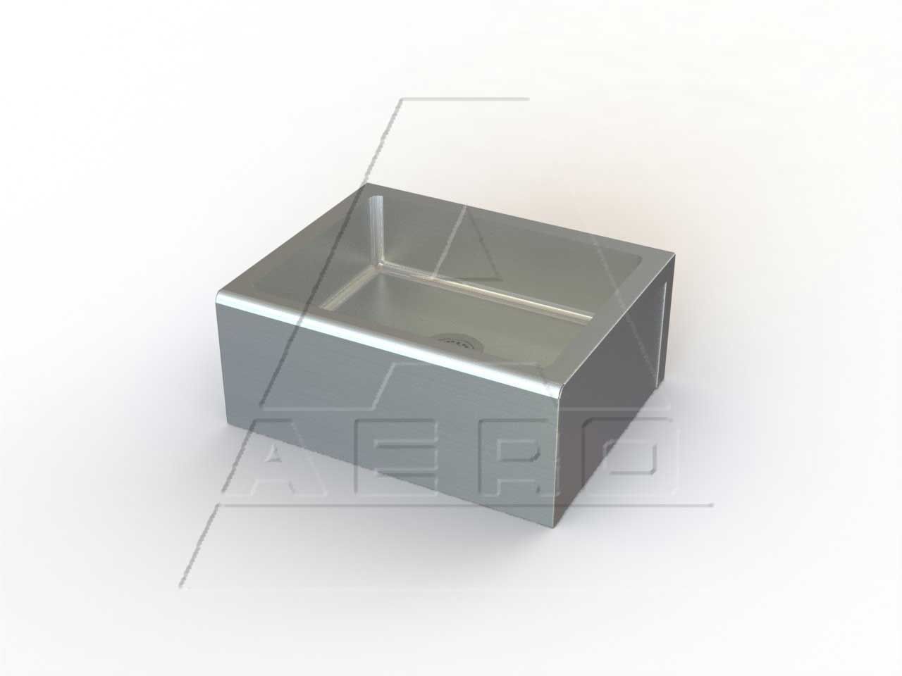 Aero 16 Gauge 304 Stainless Floor Mop Sink, 24 X 19 X 10 Inch