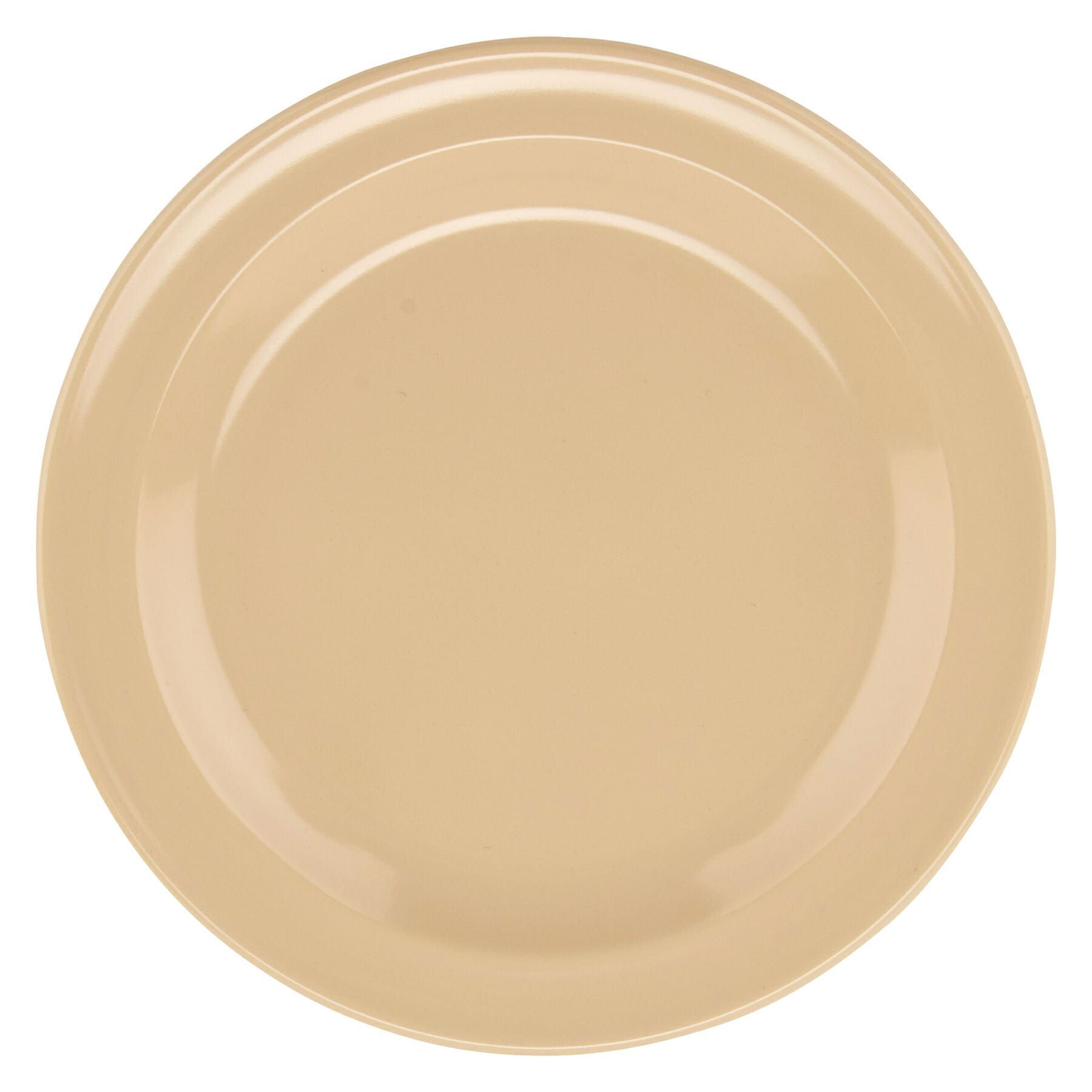 Get Enterprises Tan Supermel I Melamine Round Plate, 5.5 Inch -- 48 Per Case