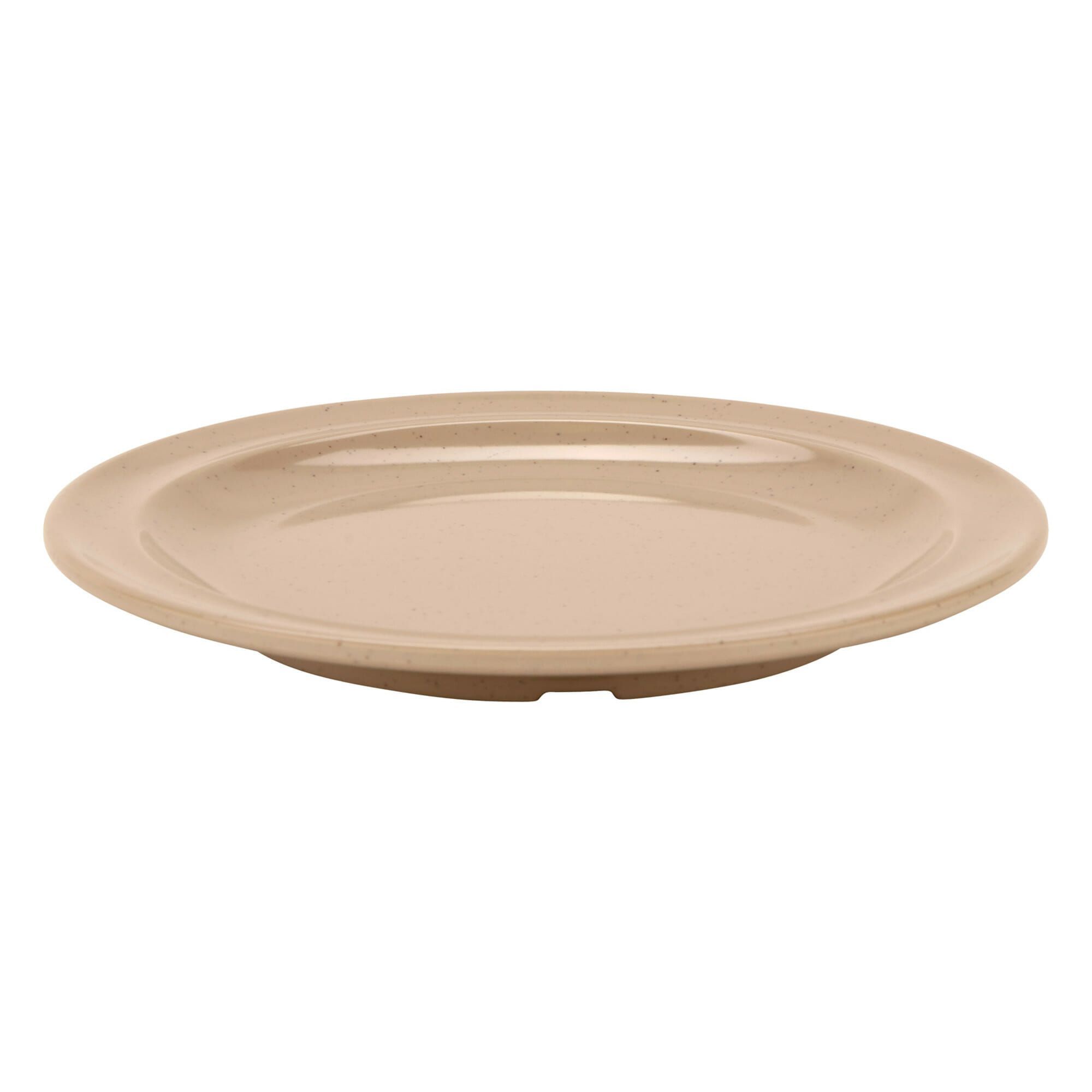 Get Enterprises Sandstone Supermel I Melamine Round Plate, 6.5 Inch -- 48 Per Case
